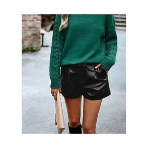 NEW SUPREME FASHION marcie knit sweater in emerald